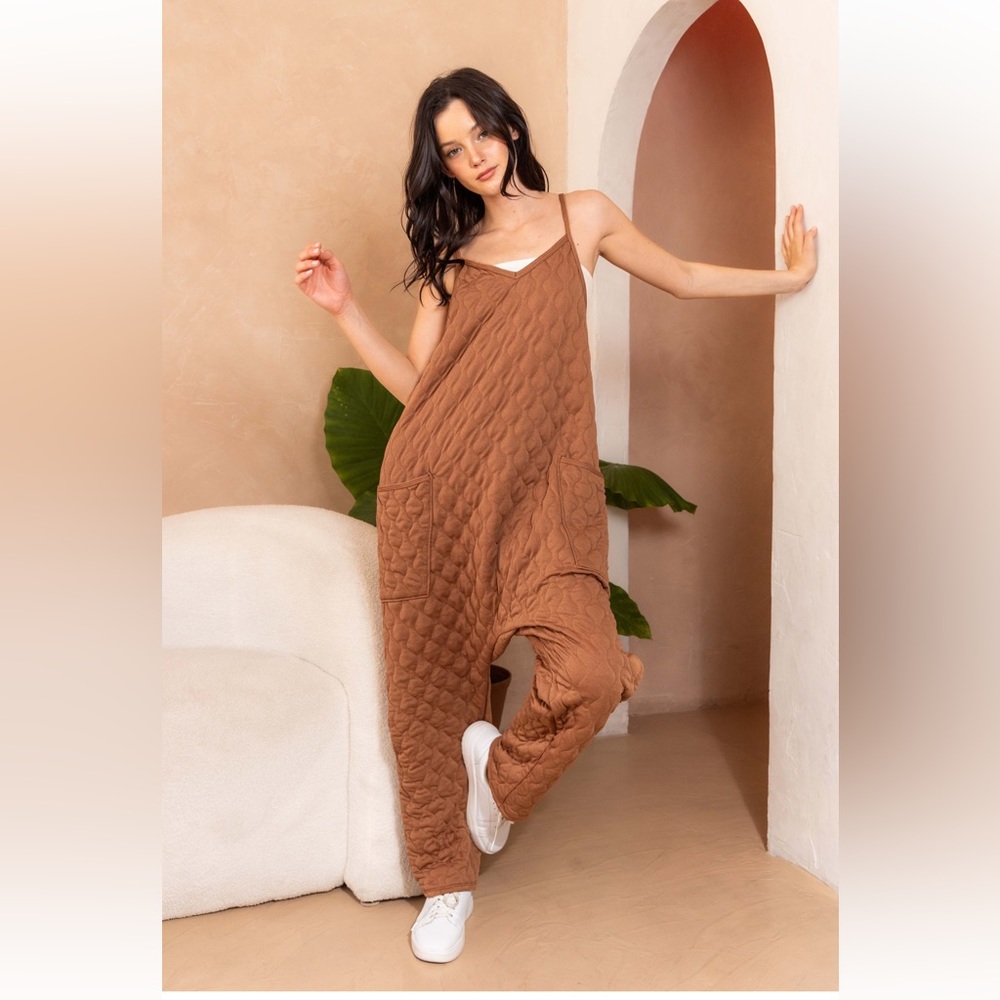 Boho Fabulous Harem Quilted Jumpsuit
